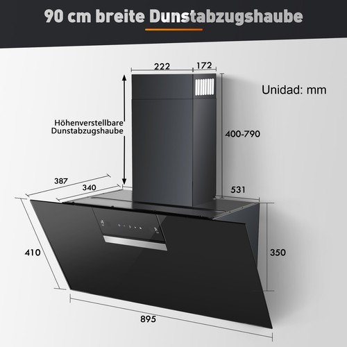 Wandmontage - cm,
